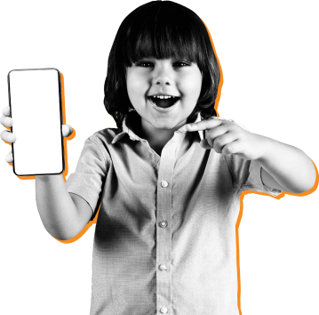 Boy with phone